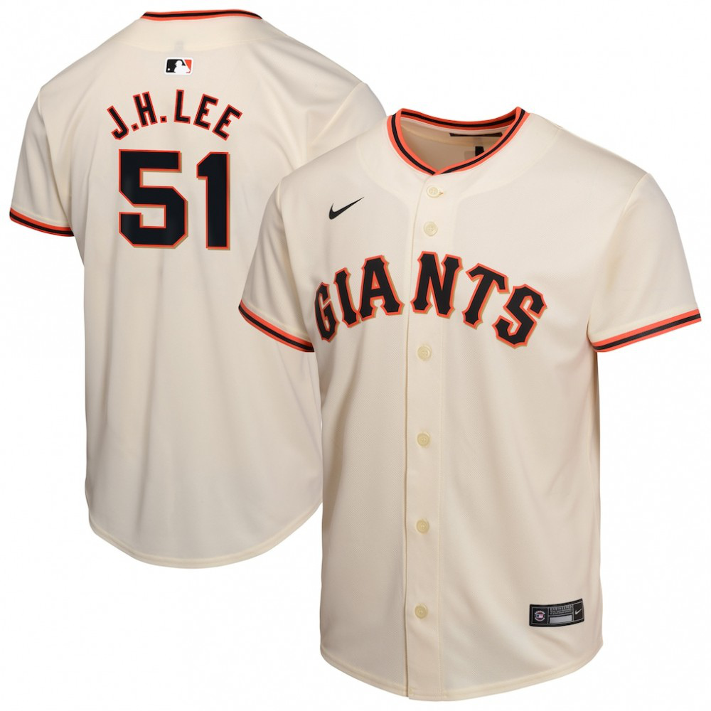 Jung Hoo Lee San Francisco Giants Youth Home Player Game Jersey - Cream-Pro Kit Vault | Brand New 26/27 Sports Jerseys